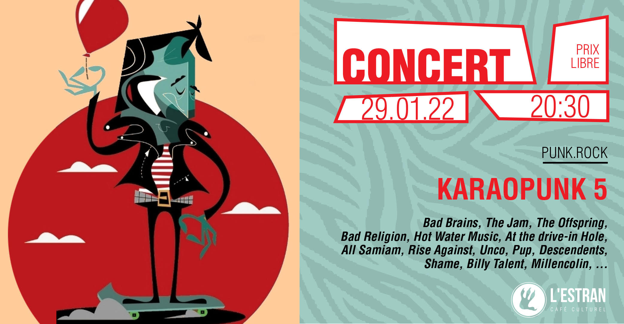 Karaopunk concert 22 affiche